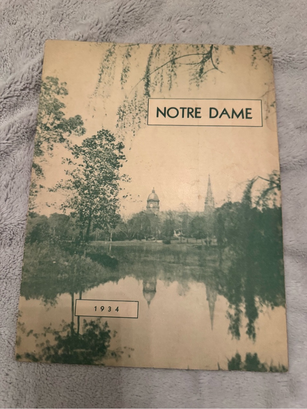 Vintage 1934 University of Notre Dame Admissions Viewbook Campus Map Booklet